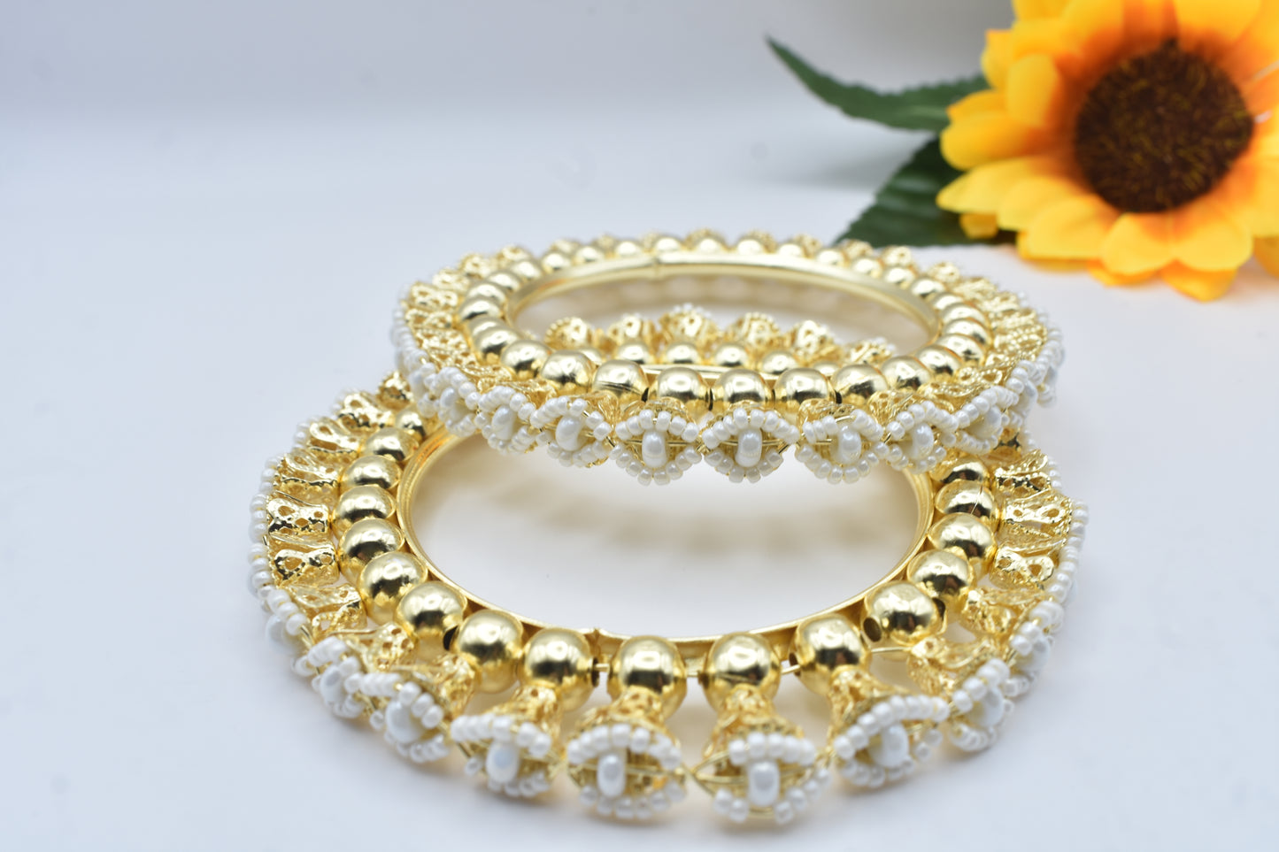 Traditional Gold-Tone Bangles for Women