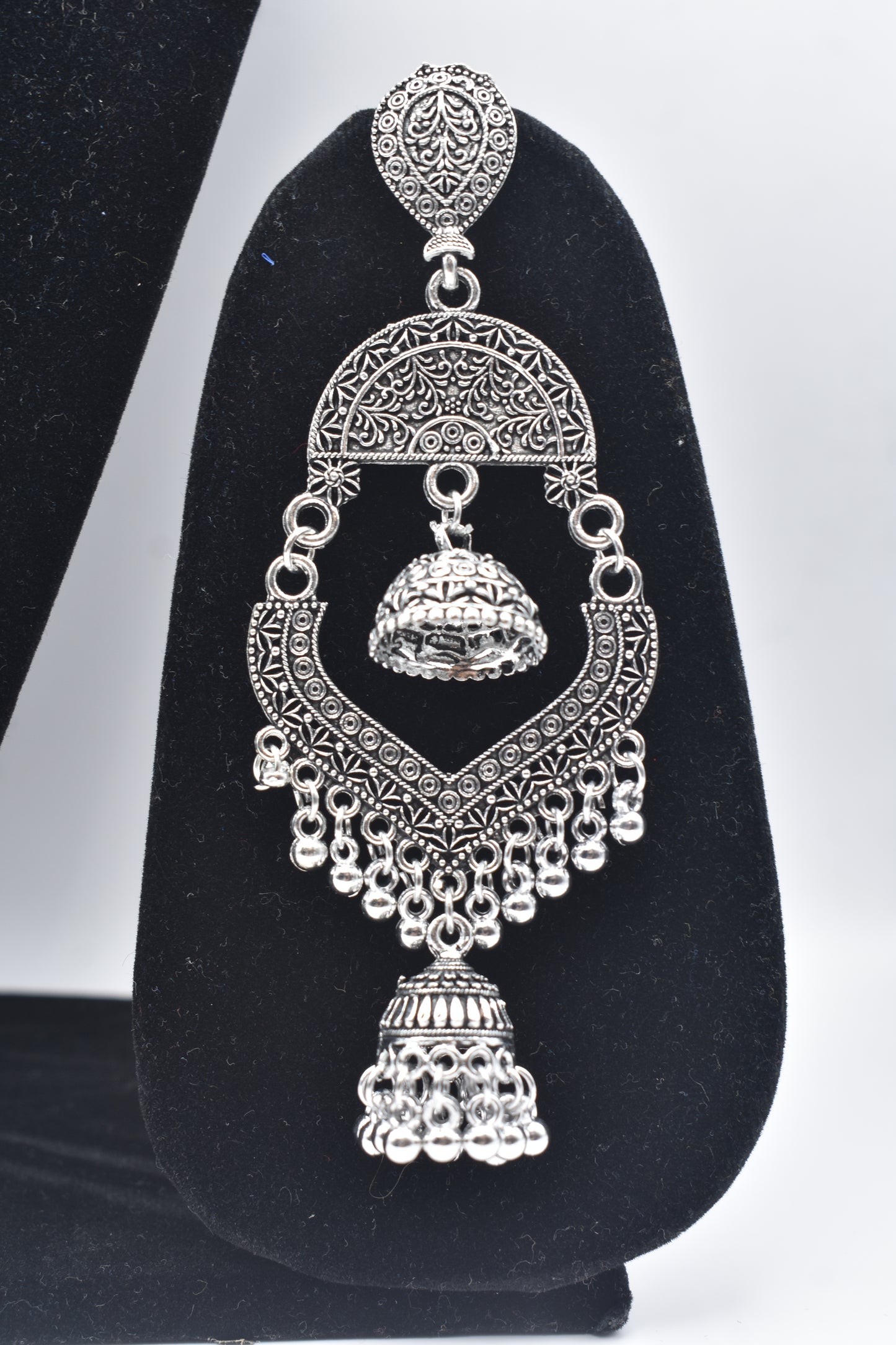 Silver Earrings With Balls