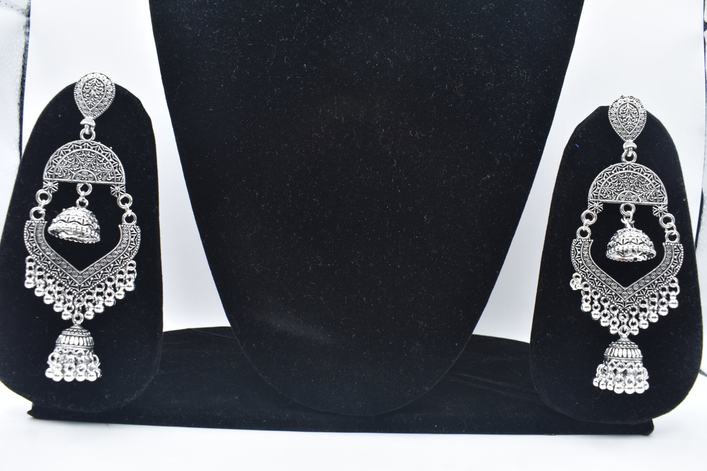 Silver Earrings With Balls