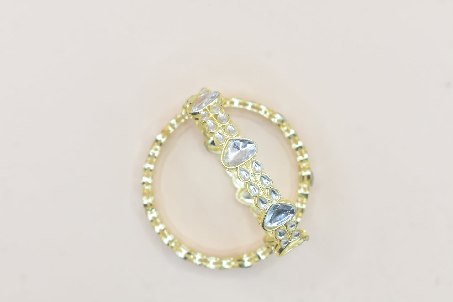 Kundan Bangle Set Gold-Tone for Women