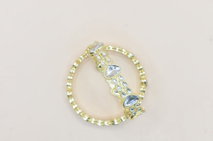 Kundan Bangle Set Gold-Tone for Women