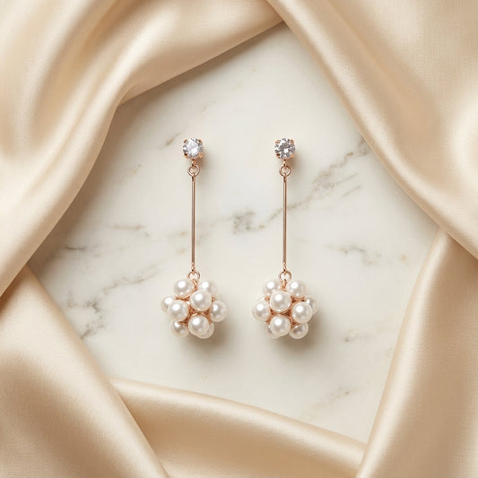 Faux Pearl Drop Earrings for Women