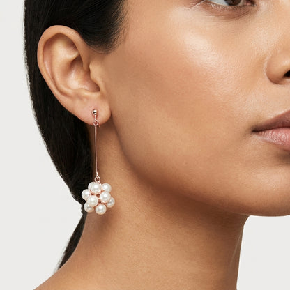 Faux Pearl Drop Earrings for Women
