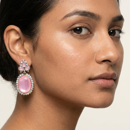 Pink Monalisa Studded Earring