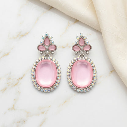 Pink Monalisa Studded Earring