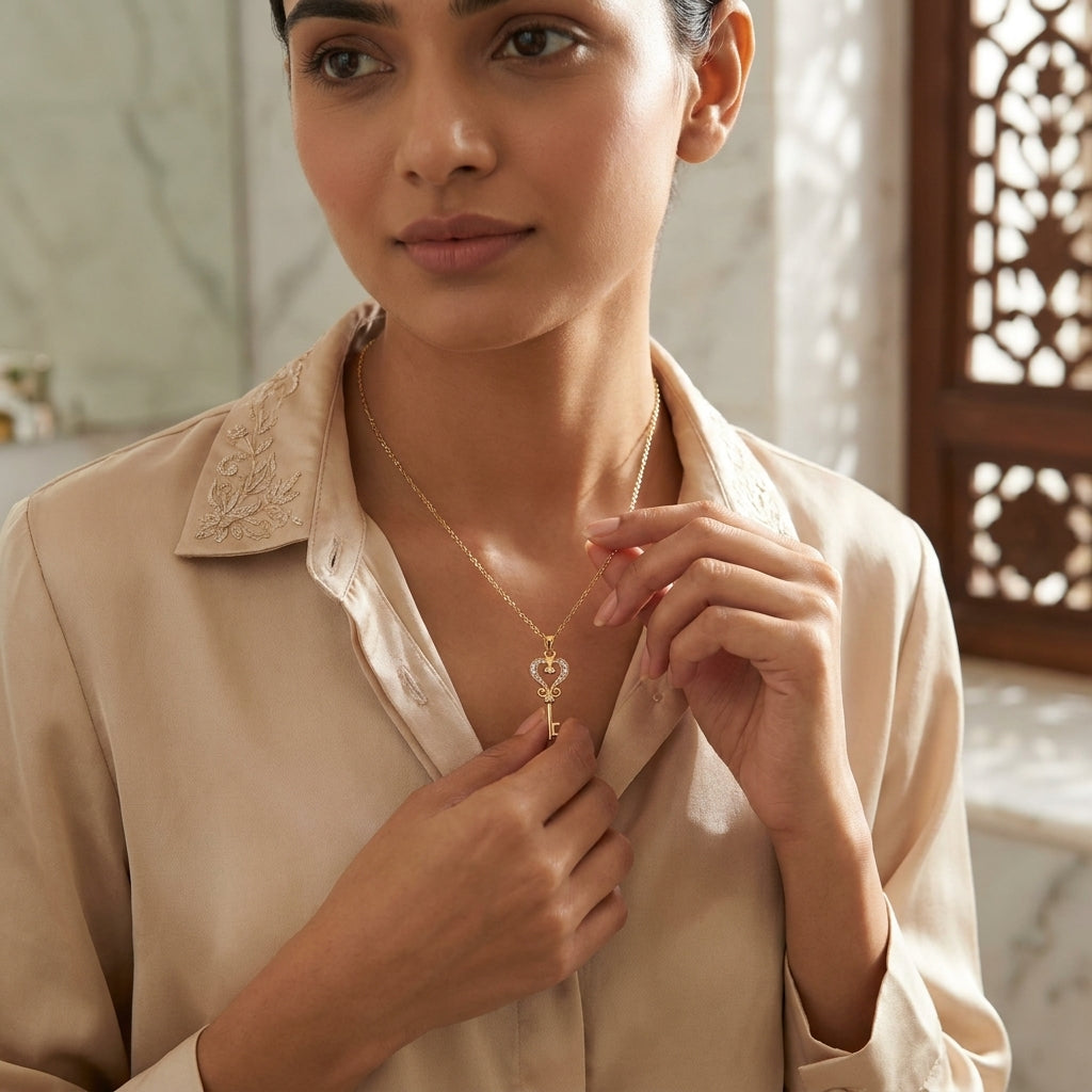 Lock Pendant Gold-plated for Women