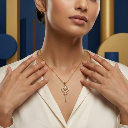 Lock Pendant Gold-plated for Women