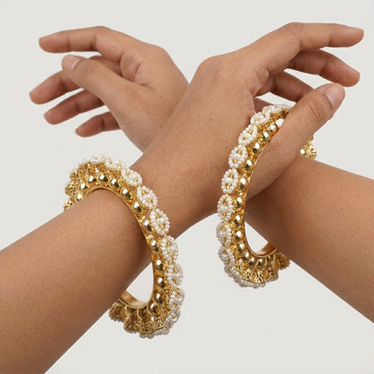Traditional Gold-Tone Bangles for Women