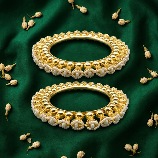 Traditional Gold-Tone Bangles for Women