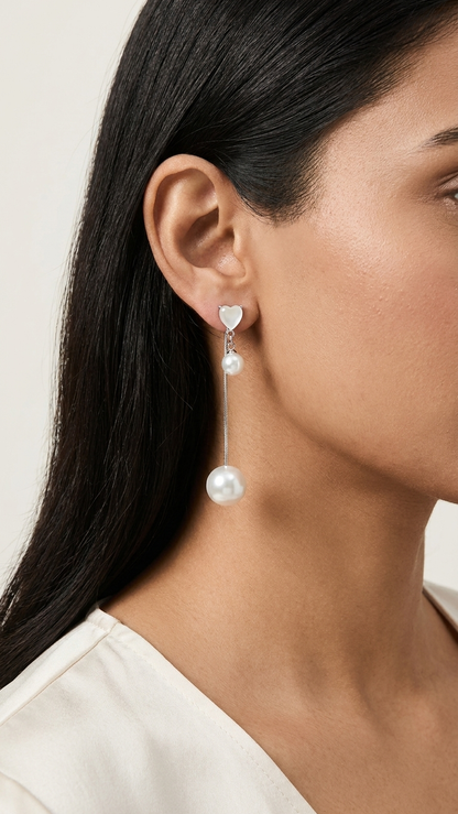 Beautiful White Pearls Earrings