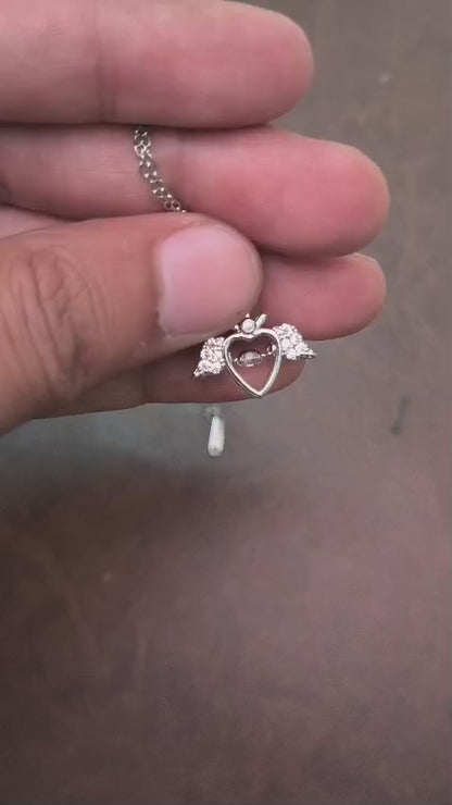 Angel Wings Heart Pendant for Women